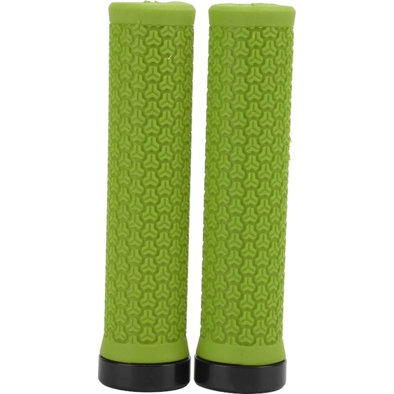 Guidon de VTT ZTTO, poignées de verrouillage individuelles, vélo, poignées en caoutchouc amortissant les chocs, vert