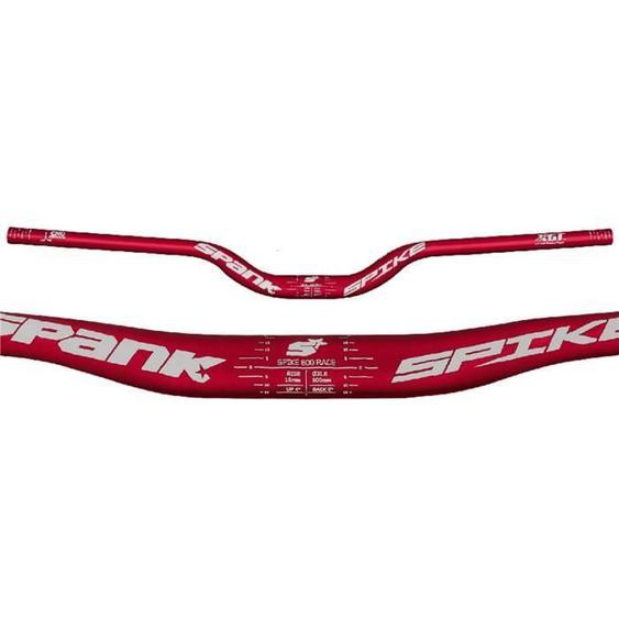 Guidon VTT SPANK SPIKE 800 Race, élévation 50mm, rouge et blanc