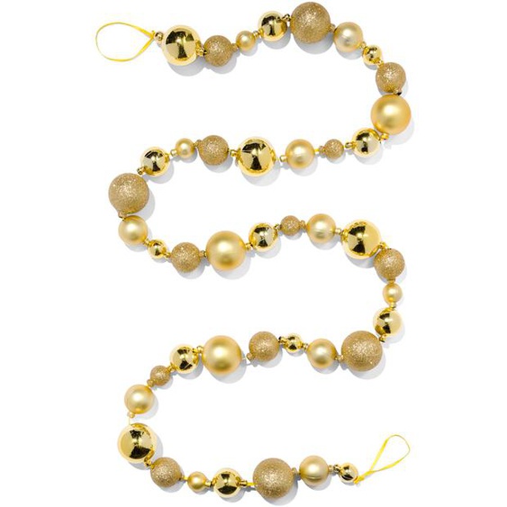 Guirlande Avec Boules De Noël 150cm (doré)