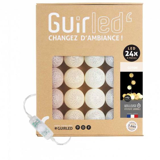Guirlande Boule Lumineuse Led Usb Veilleuse 2h Coton