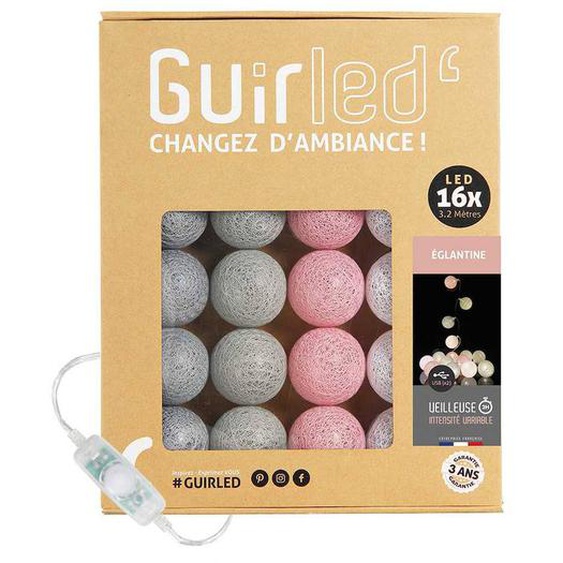 Guirlande Boule Lumineuse Led Usb Veilleuse 2h Églantine