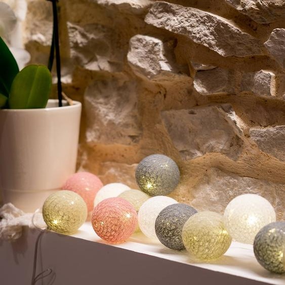 Guirlande Boule Lumineuse Led Usb Veilleuse 2h Églantine