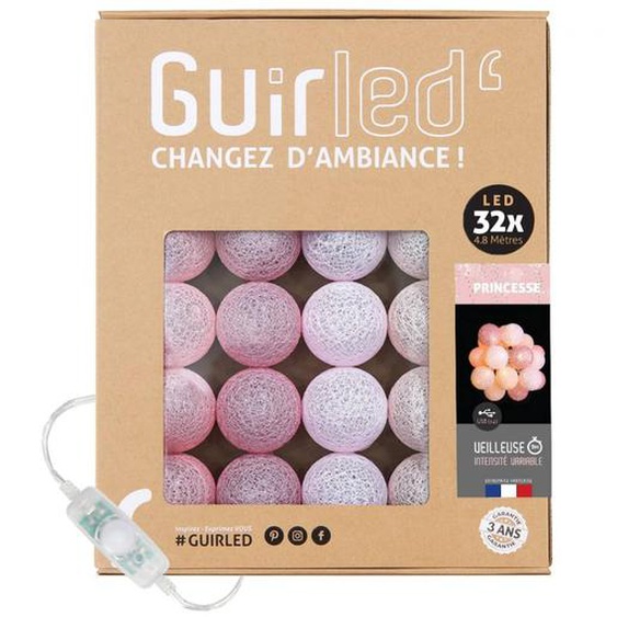 Guirlande Boule Lumineuse Led Usb Veilleuse 2h Princesse