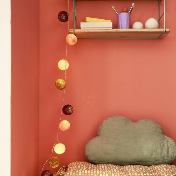 Guirlande boules lumineuse avec interrupteur rose