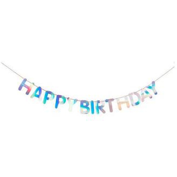 Guirlande Happy Birthday irisee
