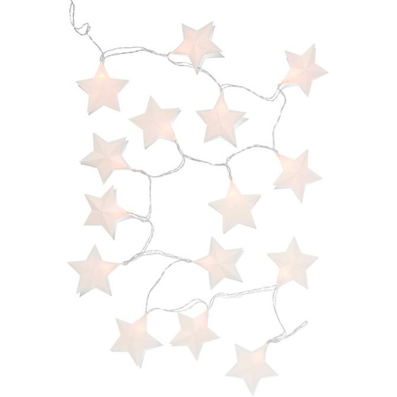 Guirlande LED 2.5m Avec 15 Étoiles En Papier