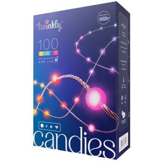 Guirlande lumineuse 100 LEDS Pearl – Twinkly 12 Multicolore
