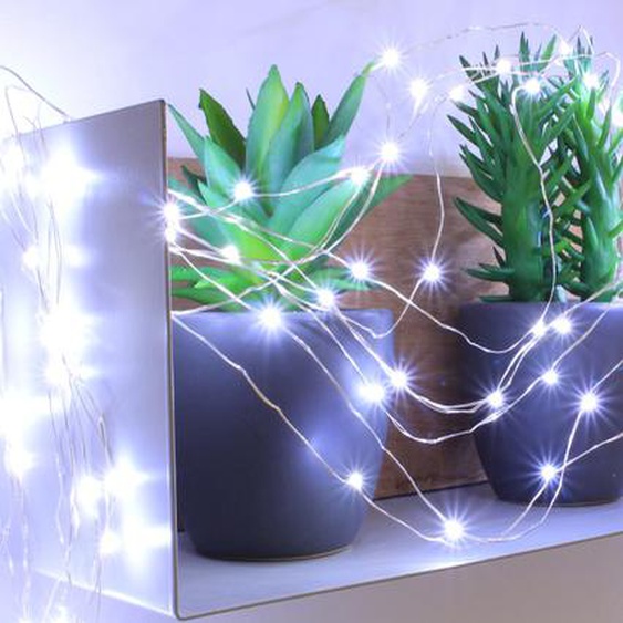 PRIX FOUS Guirlande lumineuse 150 micro LED blanc froid 7.50m