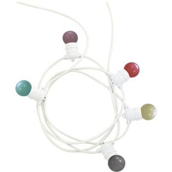 Guirlande lumineuse 5 douilles GUINGUETTE blanc 5 m