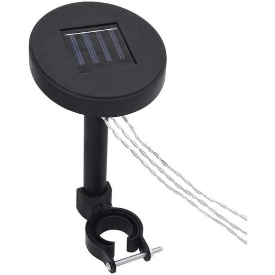 Guirlande lumineuse à LED avec panneau solaire pour belvédère