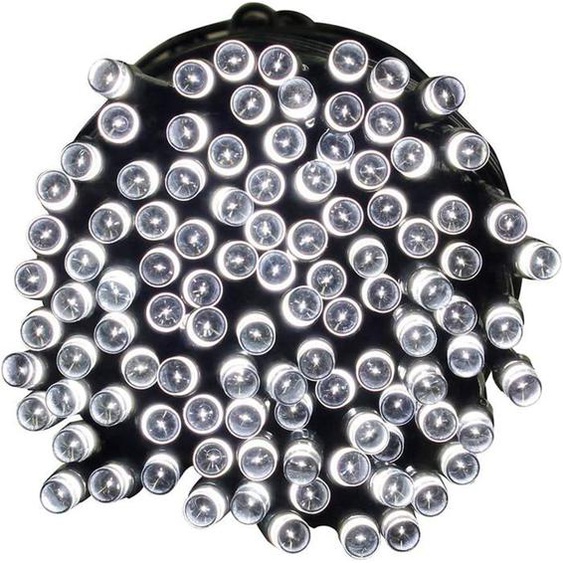 Guirlande Lumineuse avec Prise,13m 100 LED 8 Modes de Scintillement,Lumières Dintérieur à Cordes,Lumières de Noël(Blanc)