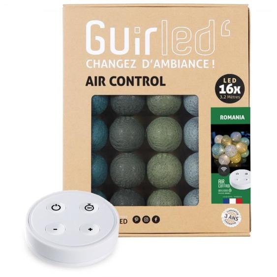 Guirlande lumineuse boules coton LED USB - Télécommandée - 4 intensités - 16 boules 1,6m - Romonia