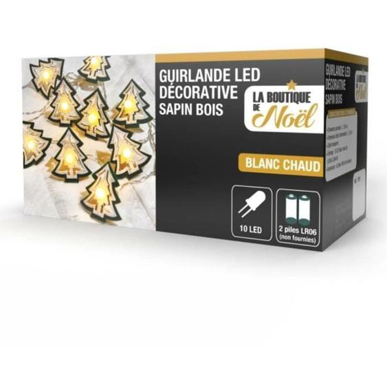 Guirlande lumineuse en feutrine forme sapin