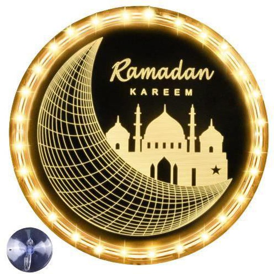 Guirlande Lumineuse Étoile Lune Décorations de Lumière du Ramadan Lumières - Eid Ramadan Lumière de Fée Décoratif