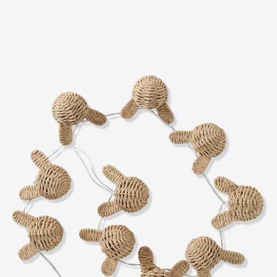 Guirlande lumineuse lapin beige
