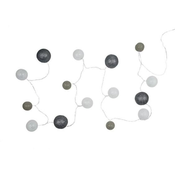 Guirlande Lumineuse Led boule 360cm Gris - Paris Prix