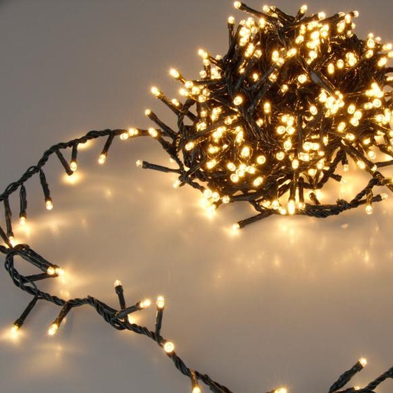 Guirlande lumineuse LED EXTRA blanc chaud - 24 m / 1200 LED - Arbre de Noël Décoration Eclairage extérieur et intérieur