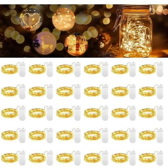 Guirlande Lumineuse LED - Non spécifié - 1M - 10 LEDs - Pile - Intérieur et Extérieur