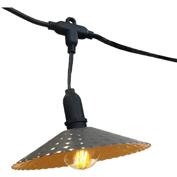 Guirlande lumineuse mini vinty light hybrid Gris Acier 6m
