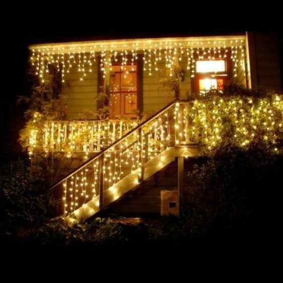 Guirlande Lumineuse Rideau - 96 LED - 3.5m lumière de décoration de rouge net