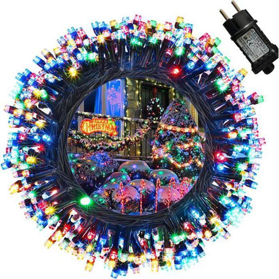 Guirlande Lumineuse Sapin Noel,20M 200 LED Multicolore Guirlande Lumineuse Électrique,Guirlande Lumineuse Exterieur pour Arbres