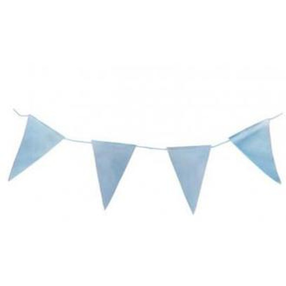 GUIRLANDE VELOURS 12 FANIONS BLEU 2 METRES