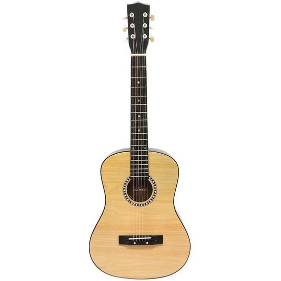 Guitare Acoustique En Bois Avec Housse De Transport Beige
