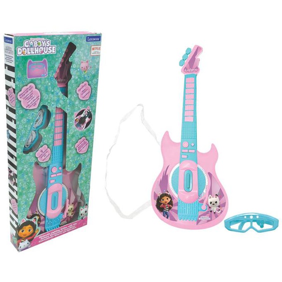 Guitare Électronique Lumineuse Avec Lunettes Et Micro Gabby Et La Maison Magique Rose