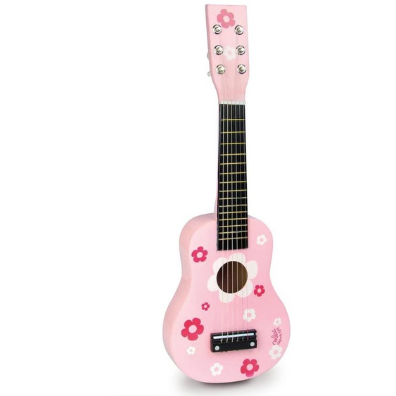 Guitare Fleurs Rose