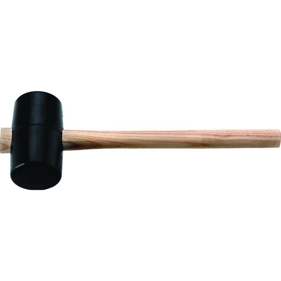 Marteau en caoutchouc tête-D.40mm tête-L.80mm noir ES 90 Shore A surface plate TECWERK