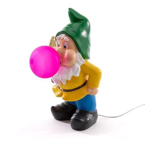 Lampe à poser - SELETTI - Gummy Working - Nain de jardin - Multicolore - Rechargeable USB