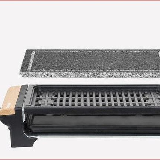 H.KOENIG RP320 - Gril 2 en 1, Plaque de cuisson en pierre naturelle, 1300 W.