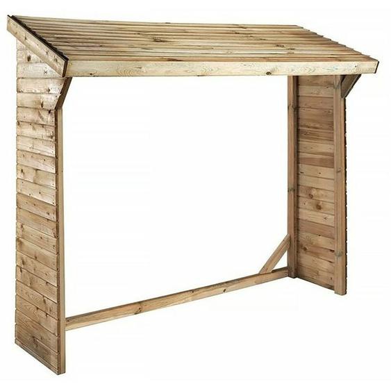 Abri bûches - 1.05 m² - 2.10 x 0.50 x 1.8 m- 2 Stères
