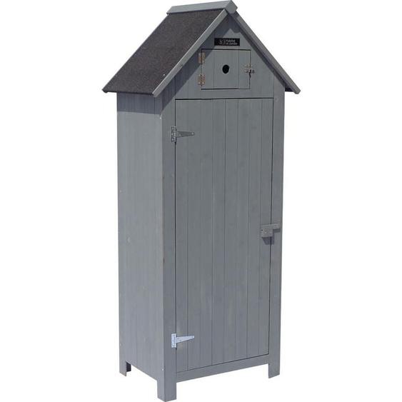 Habitat Et Jardin - Armoire de jardin Cabanon - 77 x 54.5 x 179 cm - Anthracite