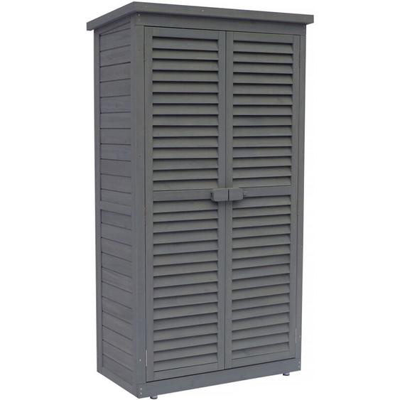 Habitat Et Jardin - Armoire de jardin Space - 87 x 46.5 x 160 cm - Anthracite
