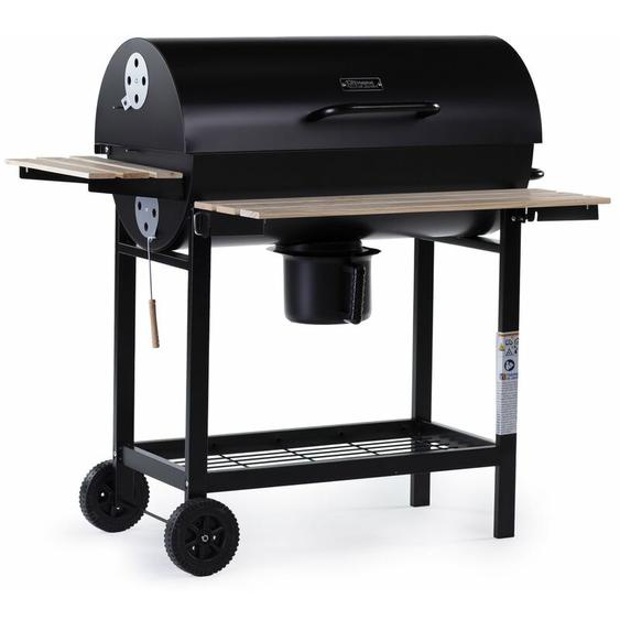 Habitat Et Jardin - Barbecue xxl charbon de bois King - 95 x 63 x 105 cm - Noir