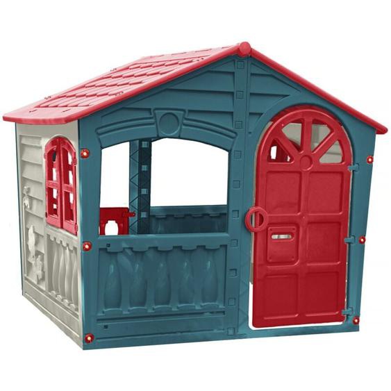 Habitat Et Jardin - Cabane enfant en plastique fun - 140 x 111 x 115 cm - Bleu