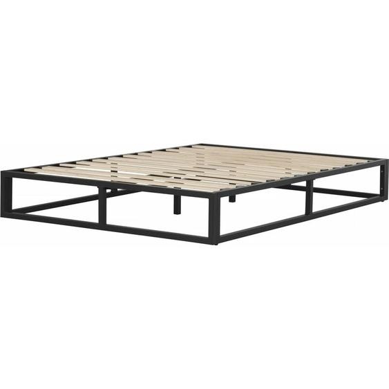 Habitat Et Jardin - Cadre de lit en métal 160 x 200 cm - Noir