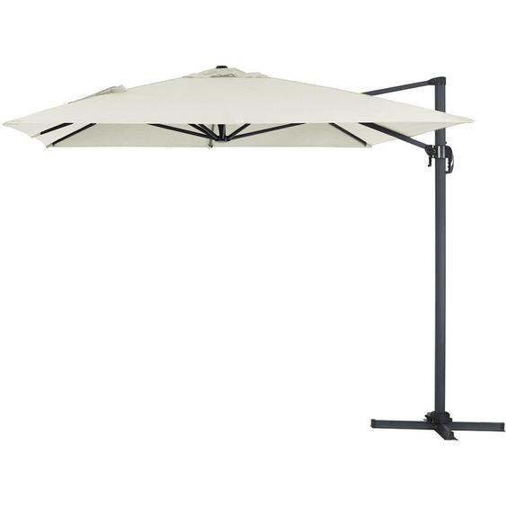 Habitat Et Jardin - Parasol jardin déporté alu Sun 4 3 x 4 m - Ecru