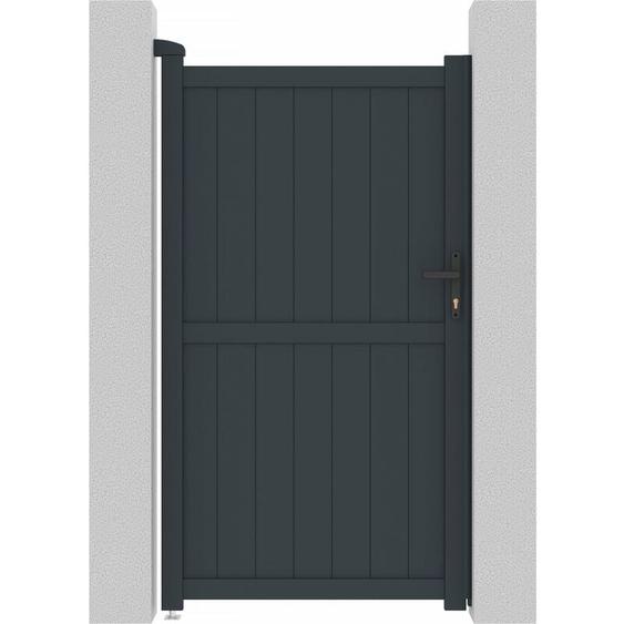 Portillon aluminium Maurice - 101.2 x 180.9 cm - Gris