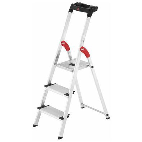 Escabeau professionnel 3 marches xxl alu Ht daccès 235 cm - ProfiStep xxl - Hailo
