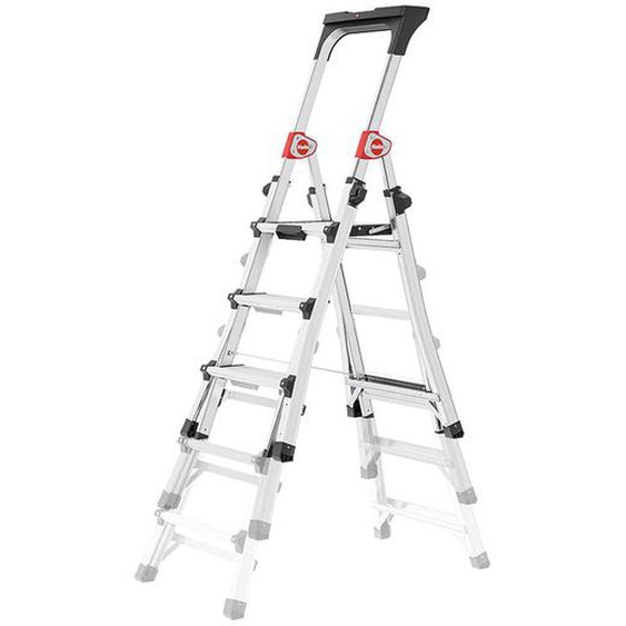 Escabeau professionnel télescopique 3m adapté aux escaliers Hailo TL100