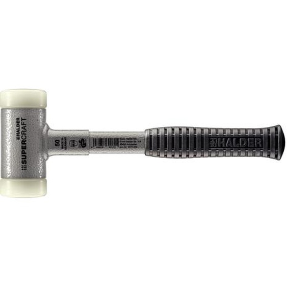 Halder Marteau de protection diamètre 50mm 1200g Supercraft sans rebond nylon blanc - 3377050