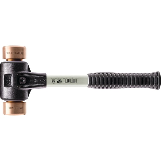 Halder Schonhammer 1410g Longueur totale 330mm Diamètre de la tête 40mm sans rebond avec insert de frappe - 3704040