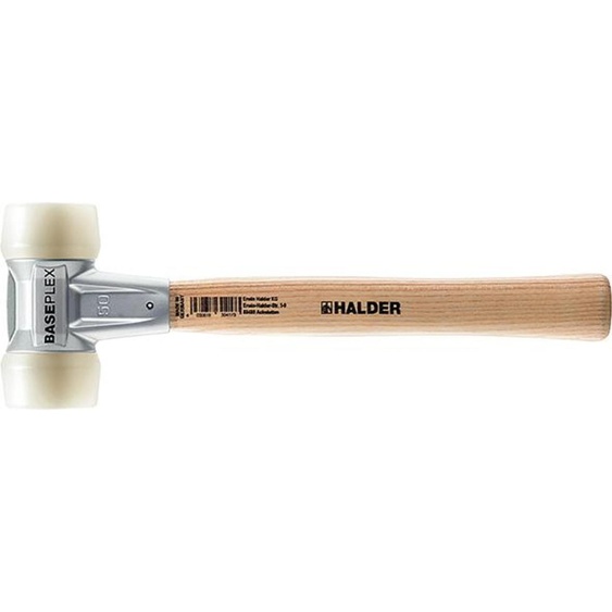 Halder Schonhammer Baseplex Longueur 280mm Diamètre de la tête 30mm 360g blanc - Nylon - 3908030