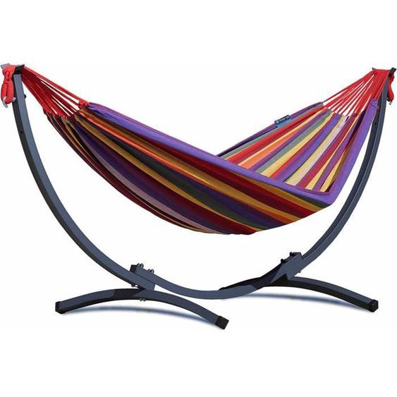 Hamac avec Support en Acier POTENZA pour 1 personne Max 120 kg - Rouge