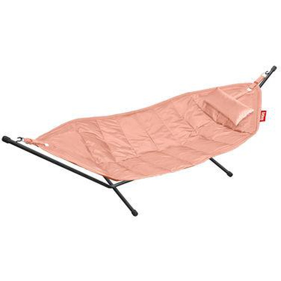 Hamac avec support Headdemock Deluxe tissu rose / Polyester - Avec coussin & housse - Fatboy