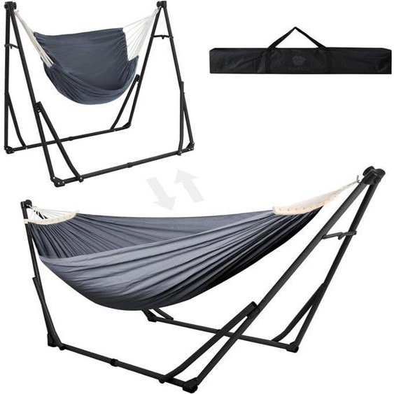 Hamac Et Chaise Avec Support Double Usage Pliable Pour Intérieur Et Extérieur