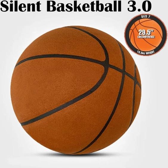 Hambo Basket-Ball silencieux rainuré 29.5 /27.9Ball en mousse entraînement en salle balle silencieuse dribble rebond silencieux basket-Ball pas de bruit