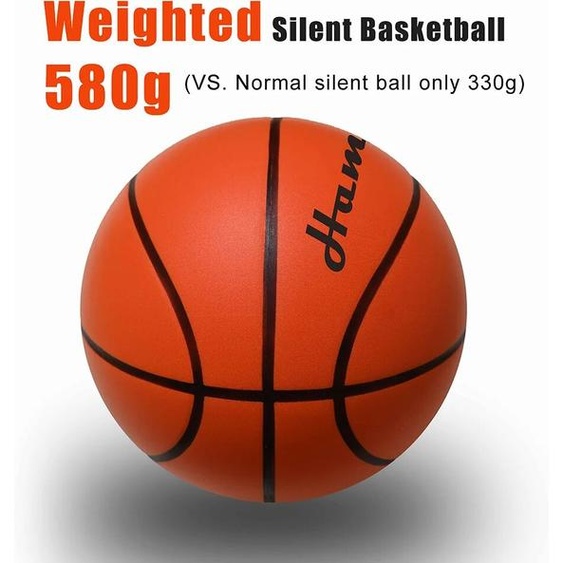 Hambo Livraison directe basket-ball lesté silencieux Dribble intérieur 29.5 pouces-580g mousse PU basket-ball sans air rebond silencieux 90% de vrai sans bruit